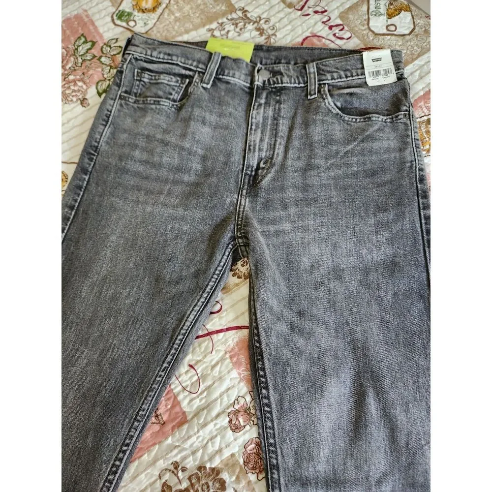 Levi's 510 Skinny Jeans Pants Mens Denim Stretch Black‎ Wash original Size 33×34